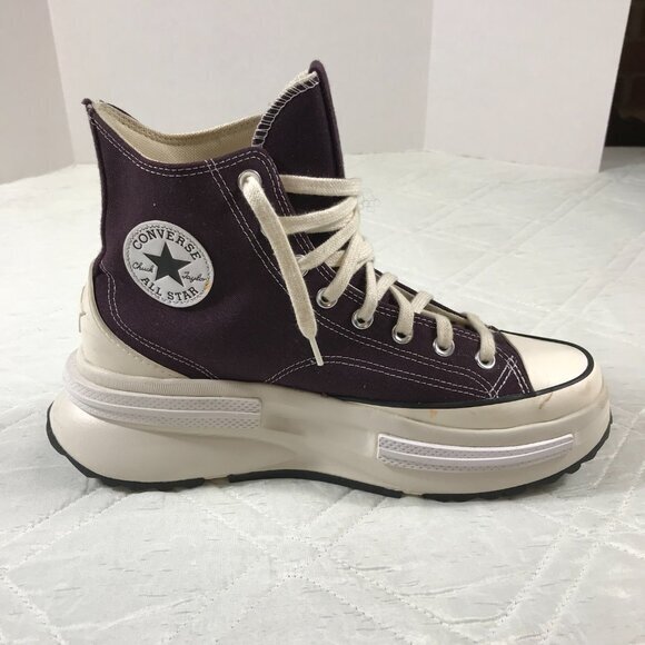 Converse Run‎ Star Legacy CX Hi Sneaker dark purple / brown size 9/10.5 - Picture 4 of 10